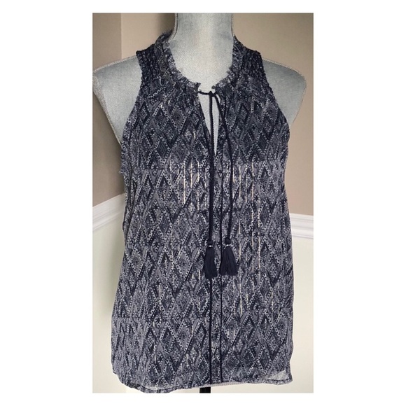 NWT Lucky Brand Scarf Print Tank Top - Picture 3 of 6